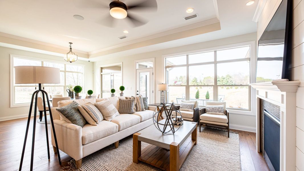 Representative furnished interior of a home built from the Torino by Epcon Communities in The Villas at Pinewood, Asheboro (Image 10).