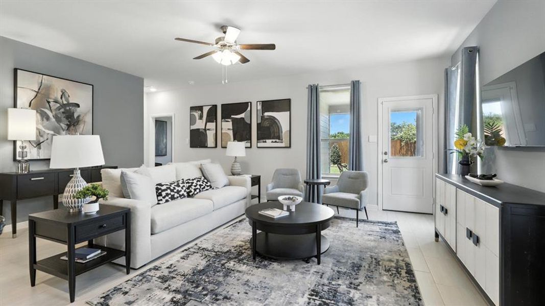 Furnished interior view inside a new home in The Canyons, Keene (Image 30). Furnished interior view inside a new home in The Canyons, Keene (Image 30).