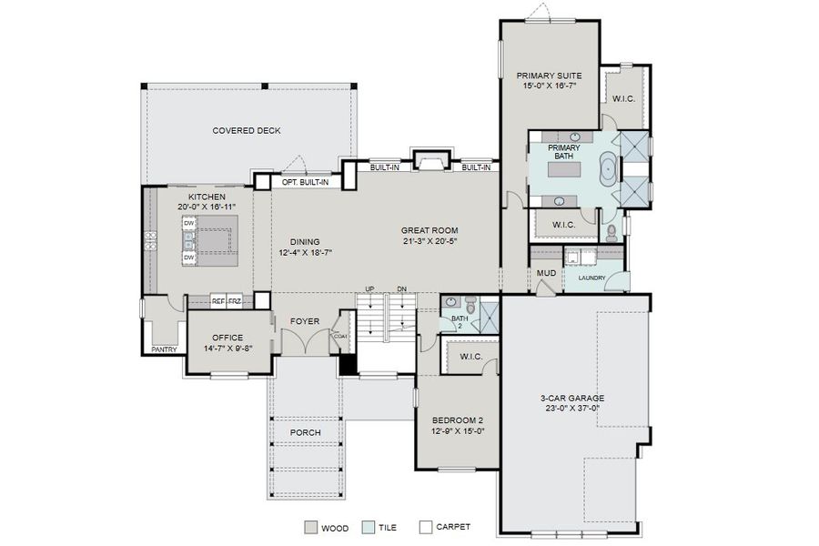 2D floor plan layout for the Walnut by Work Shop Colorado in Signature at Crystal Valley, Castle Rock, CO (Image 2). 2D floor plan layout for the Walnut by Work Shop Colorado in Signature at Crystal Valley, Castle Rock, CO (Image 2).