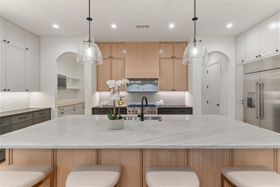 Furnished interior view inside a new home in , Dallas (Image 29).