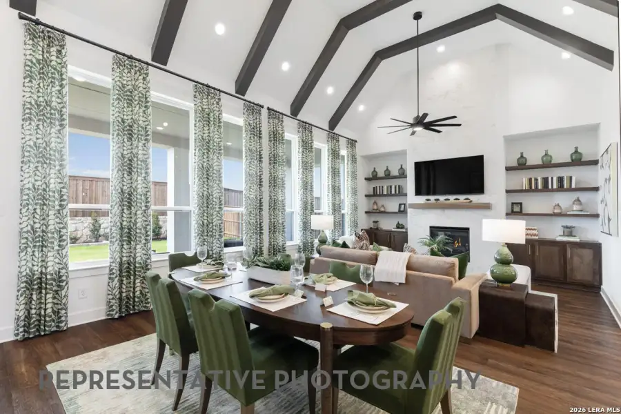 Furnished interior view inside a new home in Mont Blanc, Cibolo (Image 2).