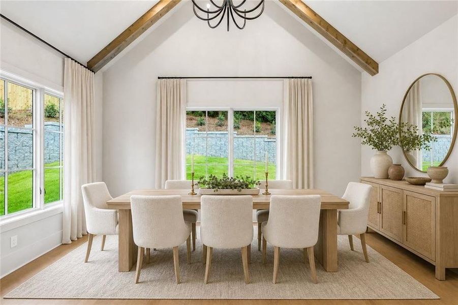 Furnished interior view inside a new home in , Atlanta (Image 6).