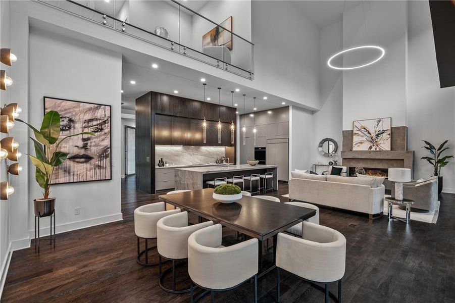 Furnished interior view inside a new home in , Atlanta (Image 16).