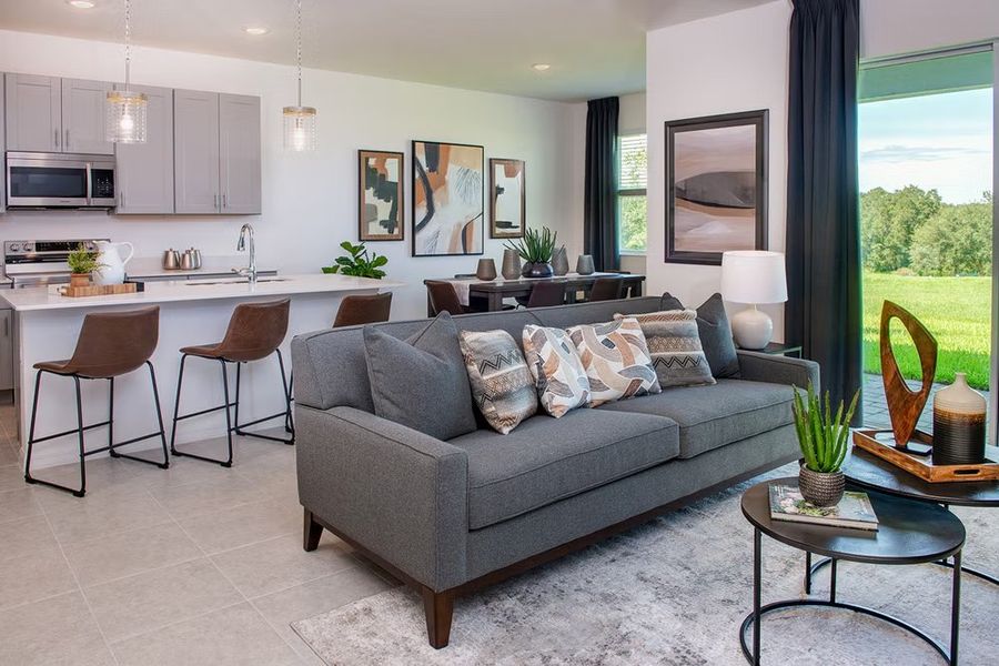 Representative furnished interior of a home built from the Evolve by Park Square Residential in Tarpon Bay, Haines City (Image 12). Representative furnished interior of a home built from the Evolve by Park Square Residential in Tarpon Bay, Haines City (Image 12).