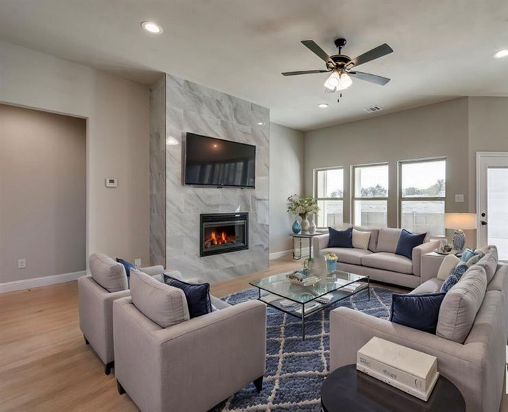Furnished interior view inside a new home in , Palmer (Image 9).