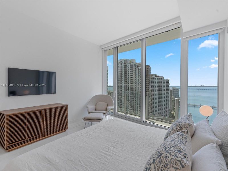 Furnished interior view inside a new home in , Miami (Image 50).