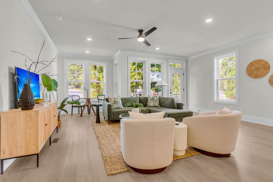 Furnished interior view inside a new home in , North Charleston (Image 21).