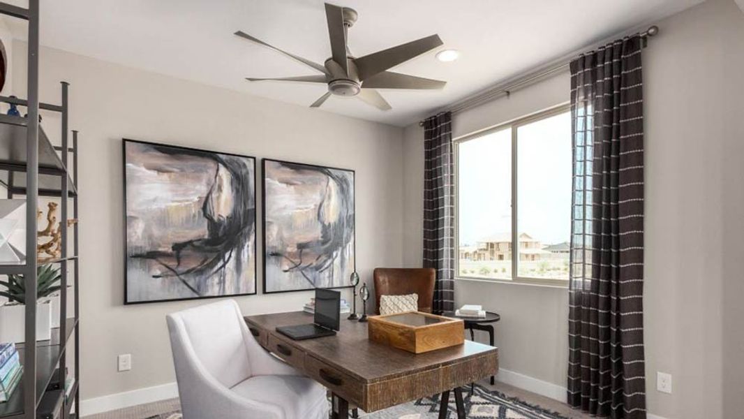 Representative furnished interior of a home built from the Winsor by Taylor Morrison in Paradisi Discovery Collection, Surprise (Image 4).