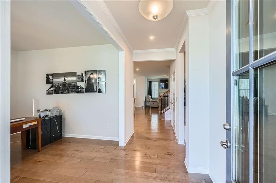 Furnished interior view inside a new home in , Dallas (Image 23).