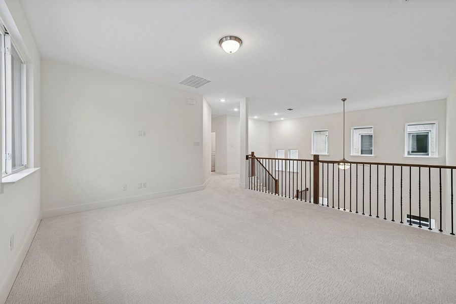 Representative unfurnished interior of a home built from the Riseley by Landon Homes in Fields - East Village, Frisco (Image 19). Representative unfurnished interior of a home built from the Riseley by Landon Homes in Fields - East Village, Frisco (Image 19).