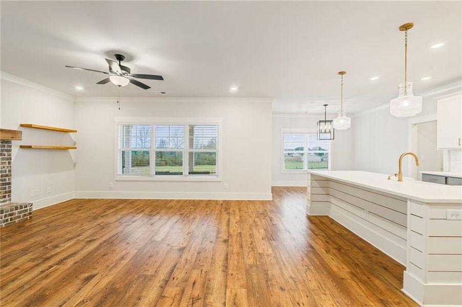 Spacious, unfurnished interior of a new home in Alcovy Station, Covington (Image 50).