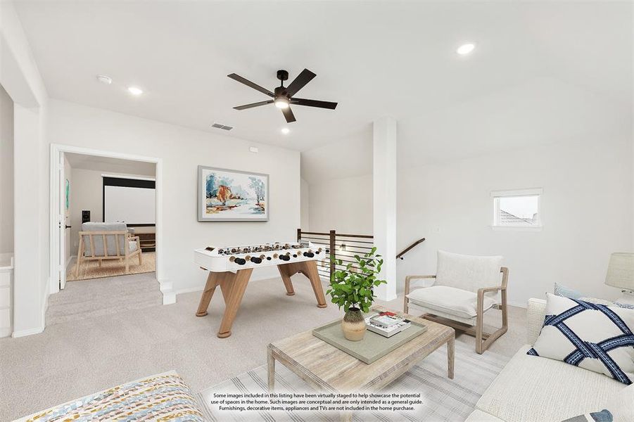 Furnished interior view inside a new home in West Crossing, Anna (Image 7). Furnished interior view inside a new home in West Crossing, Anna (Image 7).