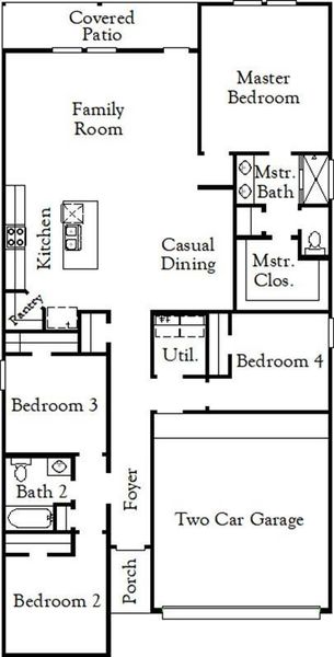 2D floor plan layout of this home in Cypress Green, Hockley, TX (Image 2). 2D floor plan layout of this home in Cypress Green, Hockley, TX (Image 2).