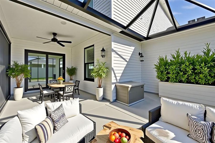 Exterior details and patio area of a home in , Okahumpka (Image 4). Exterior details and patio area of a home in , Okahumpka (Image 4).