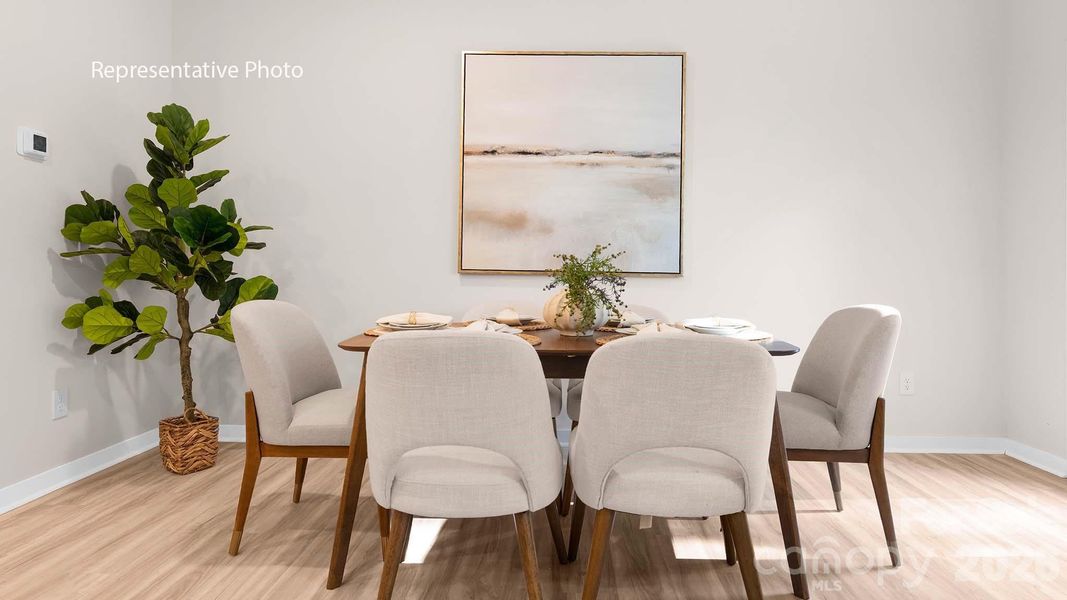 Furnished interior view inside a new home in The Townes at Troutman, Troutman (Image 21).