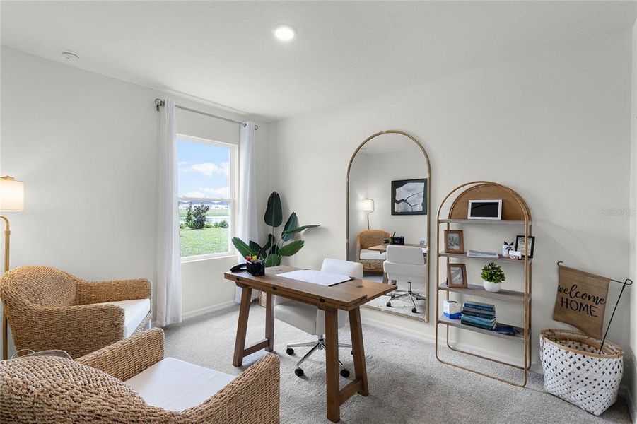Furnished interior view inside a new home in Harmony on Lake Eloise, Winter Haven (Image 26).