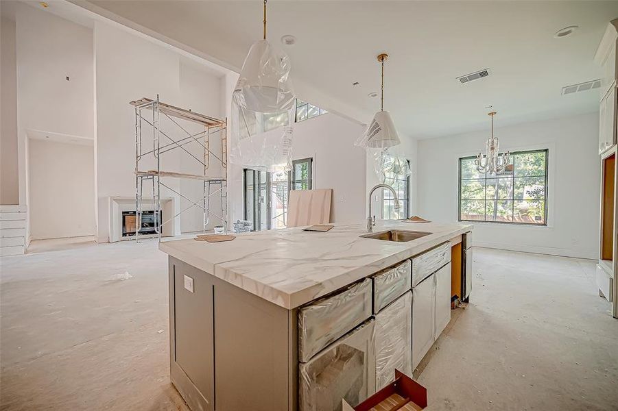 Kitchen to living room (Construction Photo 10/11/24)