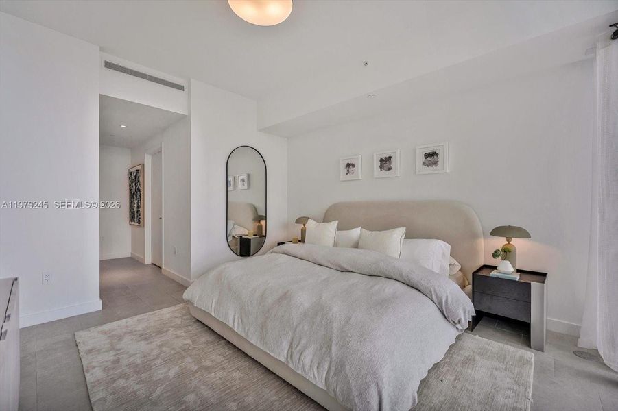 Furnished interior view inside a new home in Five Park, Miami Beach (Image 21).