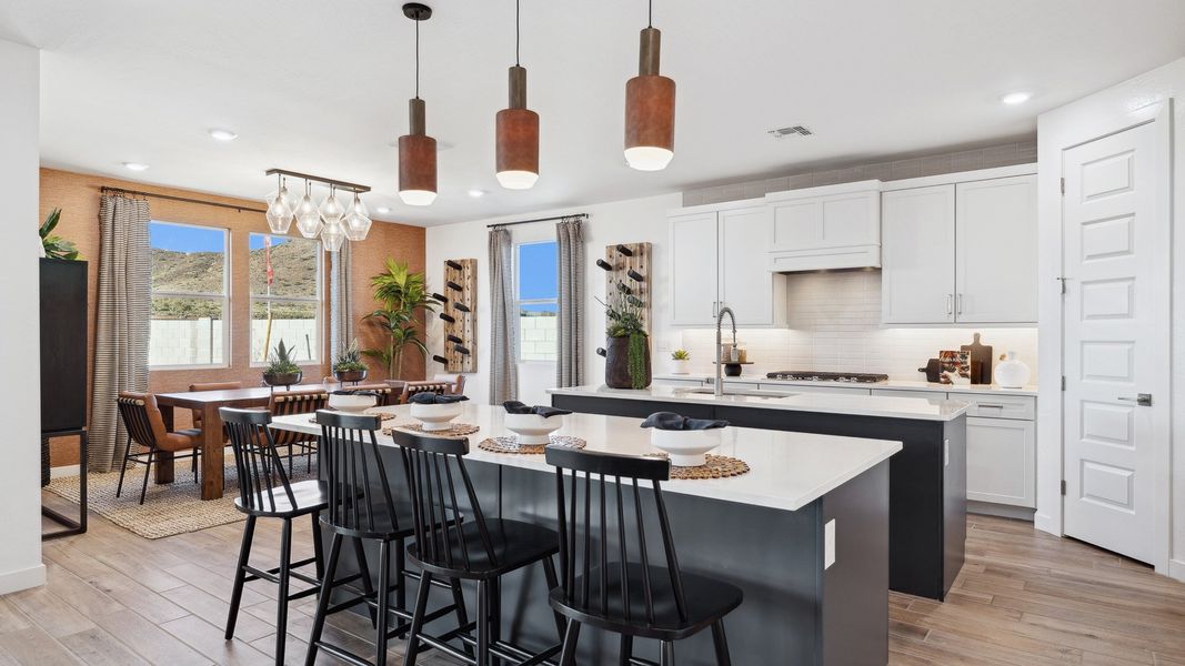 Furnished interior view inside a new home in The Ridge at Stone Butte, Phoenix (Image 17).