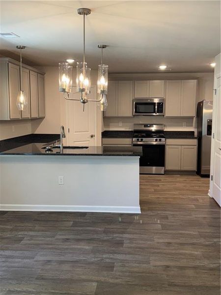 Furnished interior view inside a new home in Crossvine Village, LaGrange (Image 4).