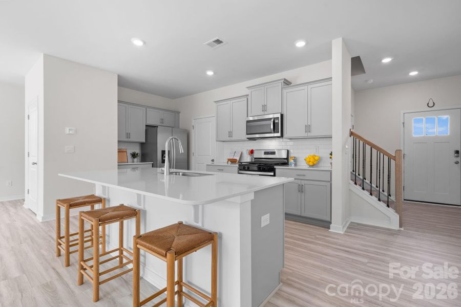 Furnished interior view inside a new home in The Hamptons at Hickory, Hickory (Image 5).