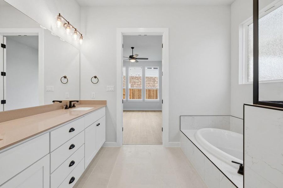 Furnished interior view inside a new home in Heritage, Dripping Springs (Image 12).