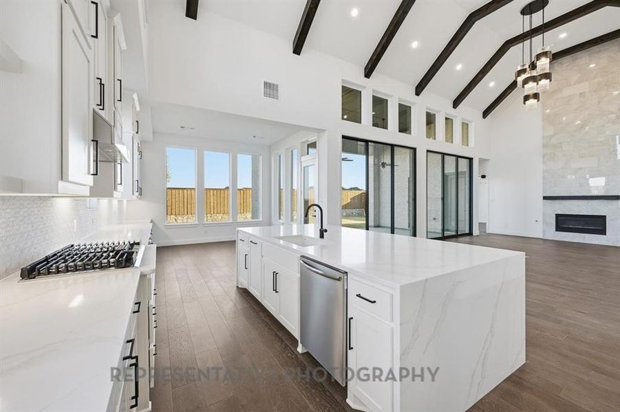 Furnished interior view inside a new home in Mosaic, Prosper (Image 15).