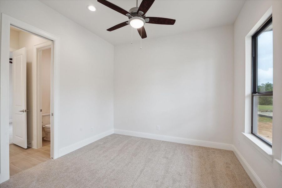Another Secondary Bedroom with Jack-and-Jill Bath.