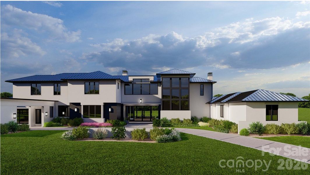Front exterior of a new home in , Waxhaw, NC, highlighting curb appeal (Image 6).