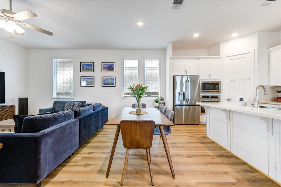 Furnished interior view inside a new home in Easthaven at Bridgeland Central, Cypress (Image 17).