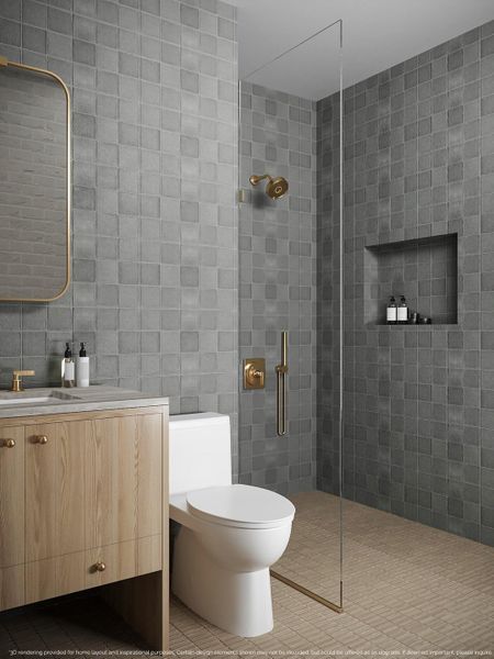 Furnished interior view inside a new home in , Charleston (Image 33).