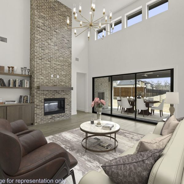 Furnished interior view inside a new home in StarView, Prosper (Image 36). Furnished interior view inside a new home in StarView, Prosper (Image 36).