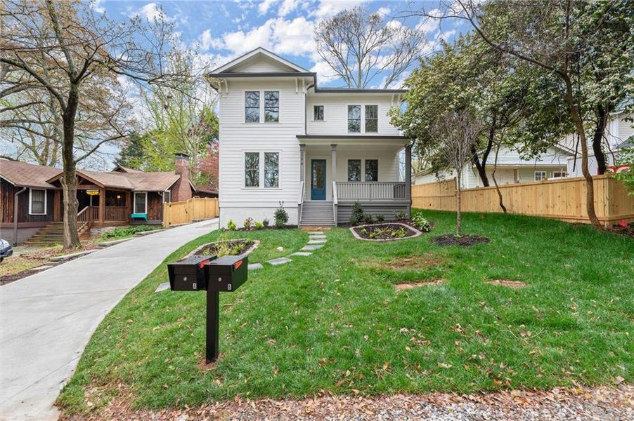Exterior details and patio area of a home in , Atlanta (Image 30).