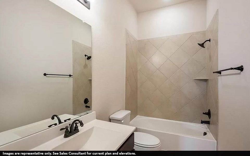 Furnished interior view inside a new home in Westwood, League City (Image 8).