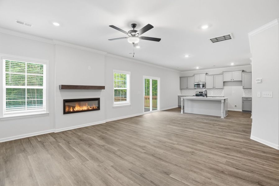 Representative unfurnished interior of a home built from the Willow Select M by McGuinn Homes in Broadway Lake, Anderson (Image 21). Representative unfurnished interior of a home built from the Willow Select M by McGuinn Homes in Broadway Lake, Anderson (Image 21).