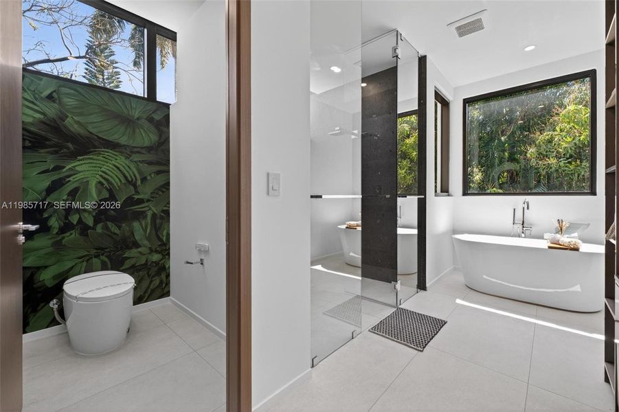 Furnished interior view inside a new home in , Miami (Image 75).