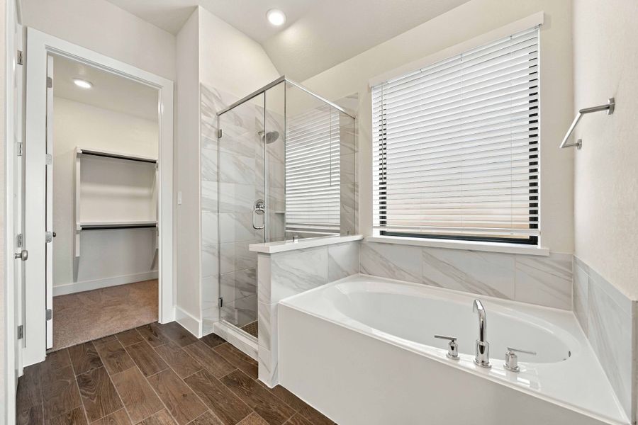 Furnished interior view inside a new home in Ellwood, Iowa Colony (Image 10). Furnished interior view inside a new home in Ellwood, Iowa Colony (Image 10).
