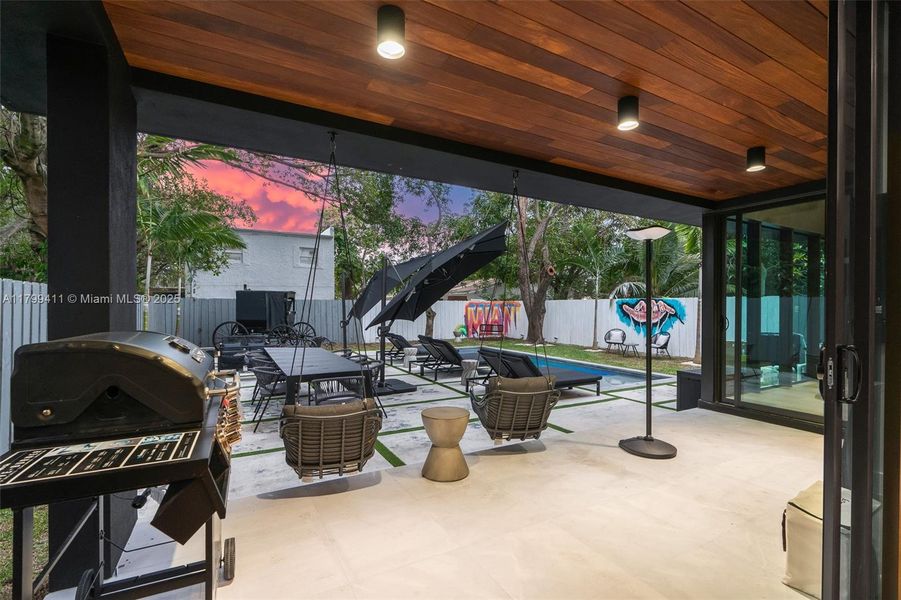 Furnished interior view inside a new home in , Miami (Image 26).