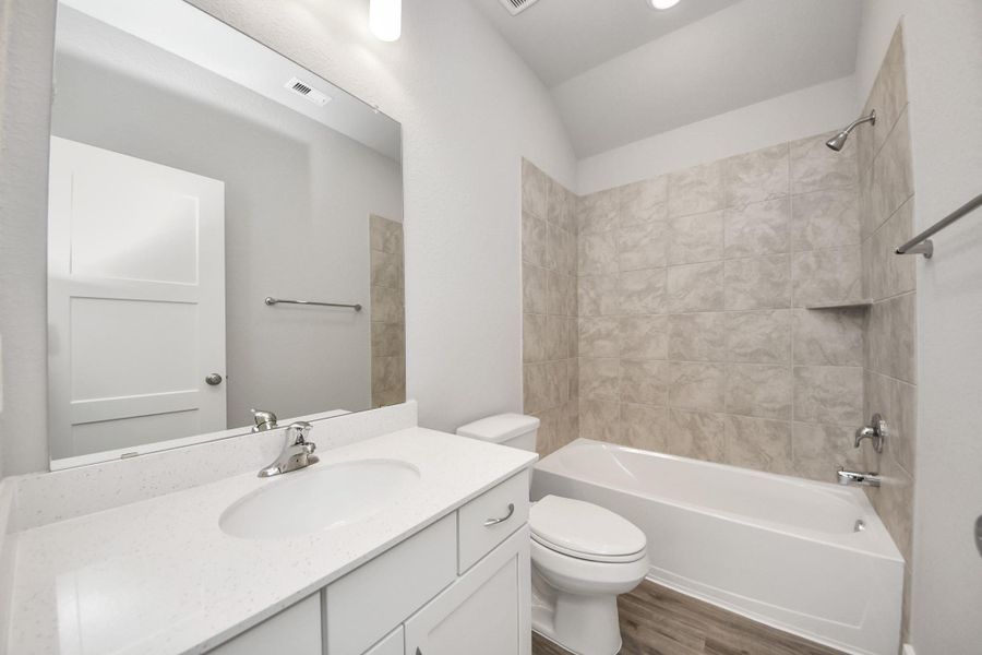 Furnished interior view inside a new home in Laurel Landing: Founders Collection, Alvin (Image 11).