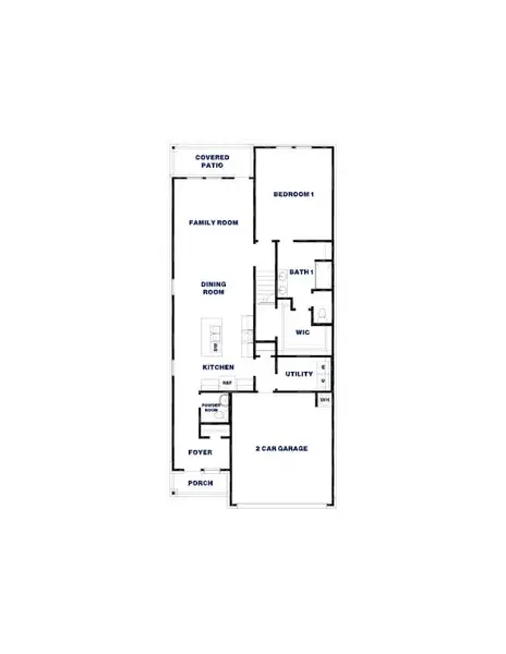 2D floor plan layout of this home in Venetian Pines, Conroe, TX (Image 4).