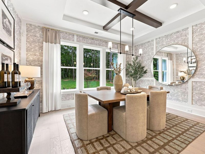 Furnished interior view inside a new home in Rockport, Wake Forest (Image 34).