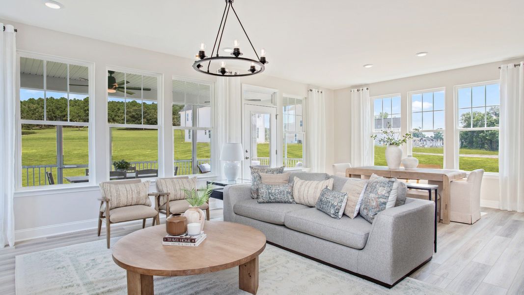 Furnished interior view inside a new home in Spring Village, Angier (Image 7). Furnished interior view inside a new home in Spring Village, Angier (Image 7).