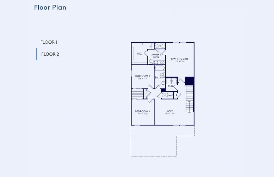 2D floor plan layout of this home in Pioneer Ranch, Ocala, FL (Image 5).