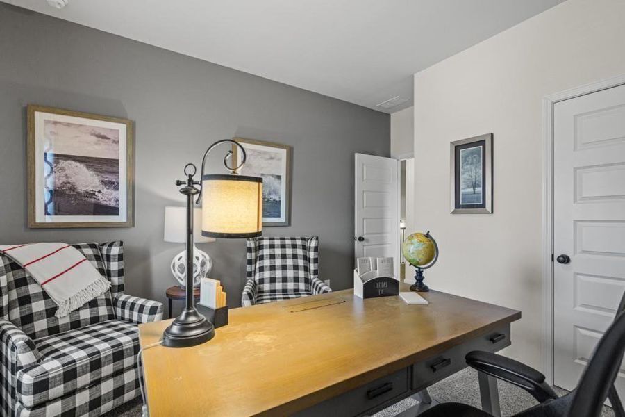 Furnished interior view inside a new home in Townes At The Stiles, Cartersville (Image 26).