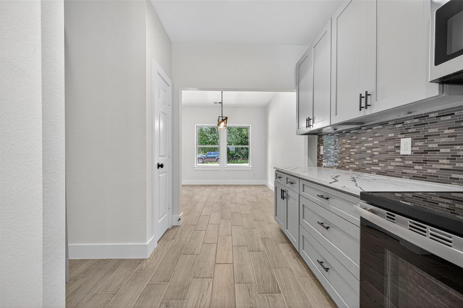 Furnished interior view inside a new home in , Cleveland (Image 12).