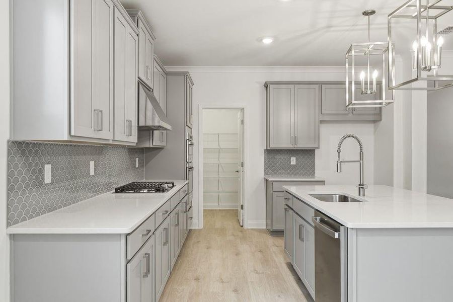 Furnished interior view inside a new home in Reserve at Hickory Walk, Kennesaw (Image 13).