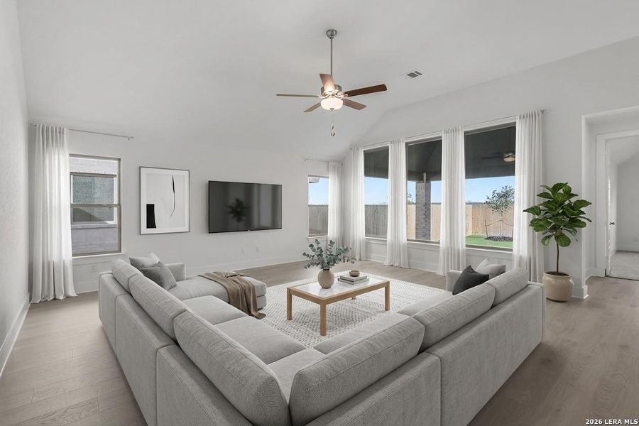 Furnished interior view inside a new home in Nopal Valley, San Antonio (Image 6).