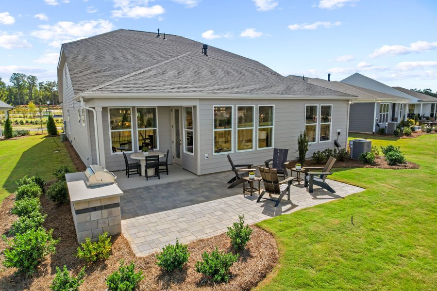 Representative exterior details of a home built from the Prestige by Del Webb in Del Webb Carolina Ridge, Midland (Image 36).