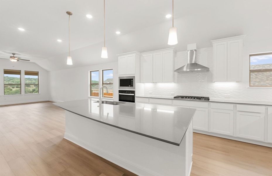Spacious Kitchen Island