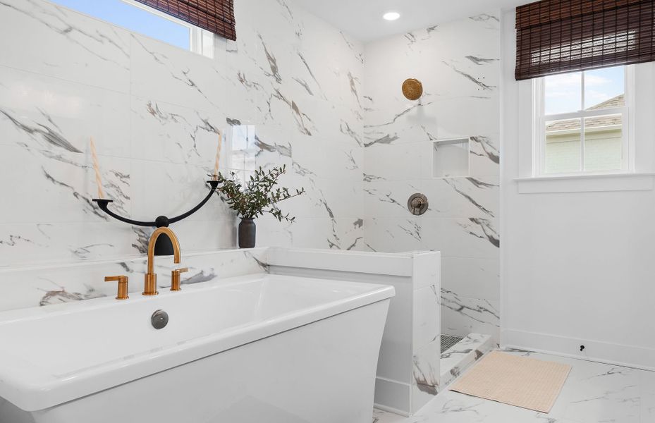Representative furnished interior of a home built from the Newlyn by Pulte Homes in Amherst, McDonough (Image 20).